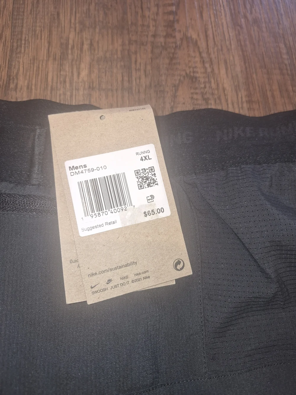 NEW Nike Black Men's Dri-FIT Stride 7